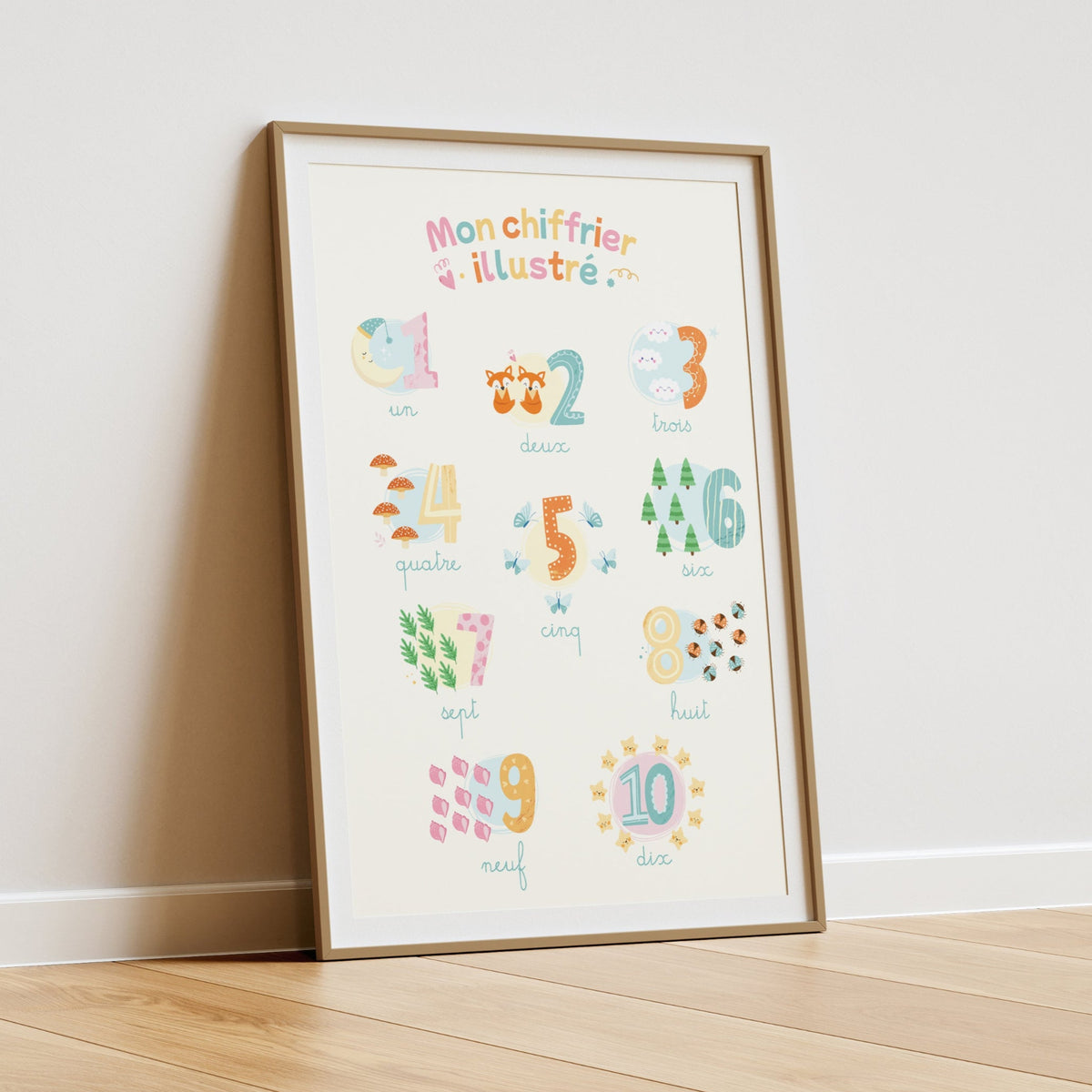 Affiche Mon Chiffrier Illustré