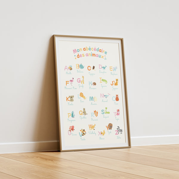 Pack de 2 Affiches Éducatives 📚 (Mon Abécédaire + Mon Chiffrier Illustrés)