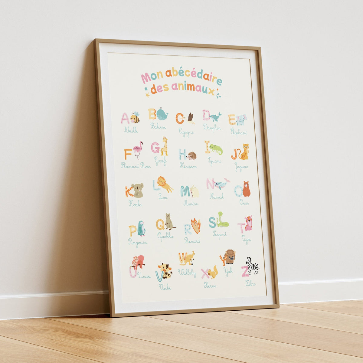 Affiche mon Abécédaire des Animaux
