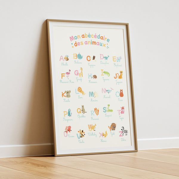 Affiche mon Abécédaire des Animaux