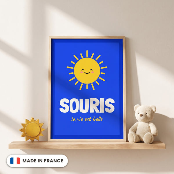 Affiche Souris encadrée - Made in France