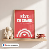 Affiche Rêve en grand encadrée - Made in France