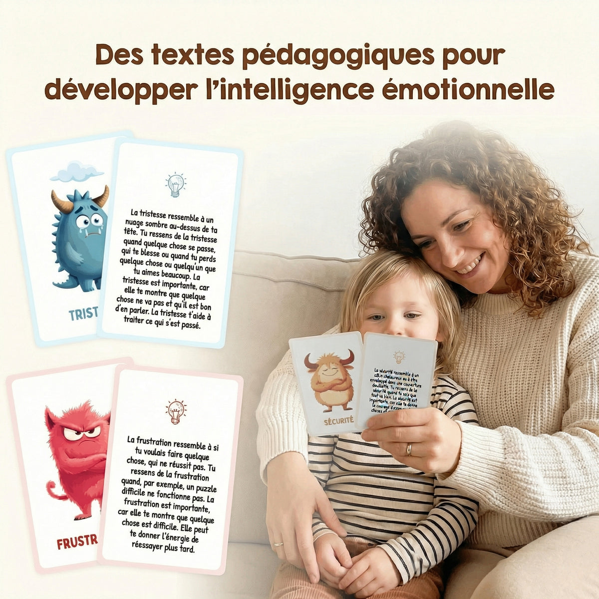 Cartes des émotions pour enfants